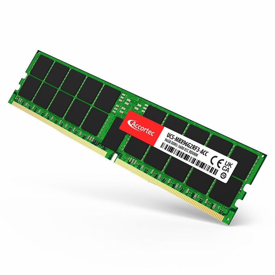 Photo of Front Facing Accortec 96GB DDR5-5600 Registered Memory Module
