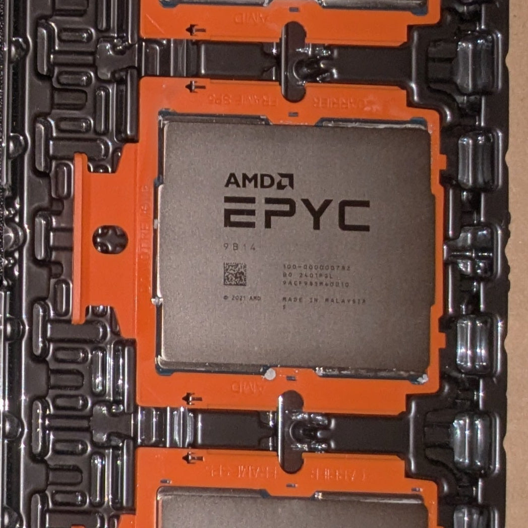 AMD EPYC 9B14 2.60GHz 96-Core 384MB 400W Socket SP5 CPU 100-000000782