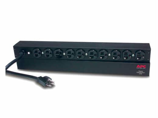 Apc By Schneider Electric Ap9563 - Rack Pdu, Basic, 1u, 20a, 120v, (10)5-20, 5-20p - Black - Cord Length: