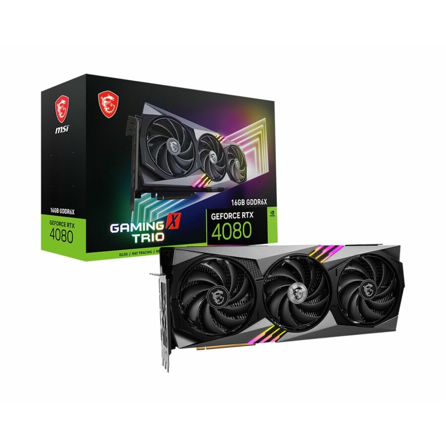 MSI GeForce RTX 4080 GAMING X Trio  16 GB GDDR6X Graphics Card