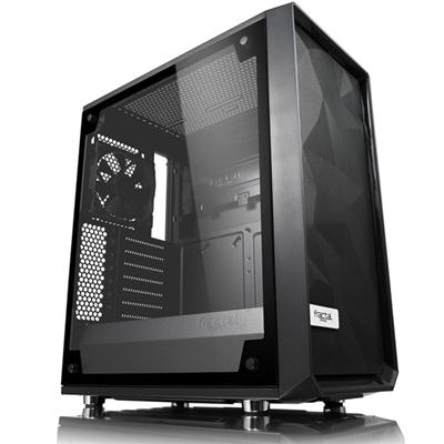 Fractal Design Meshify C Black ATX High-Airflow Compact Light Tint Tempered Glass Mid Tower Computer Case