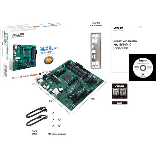 Asus Pro B550M-C-CSM AM4 mATX Commercial Motherboard