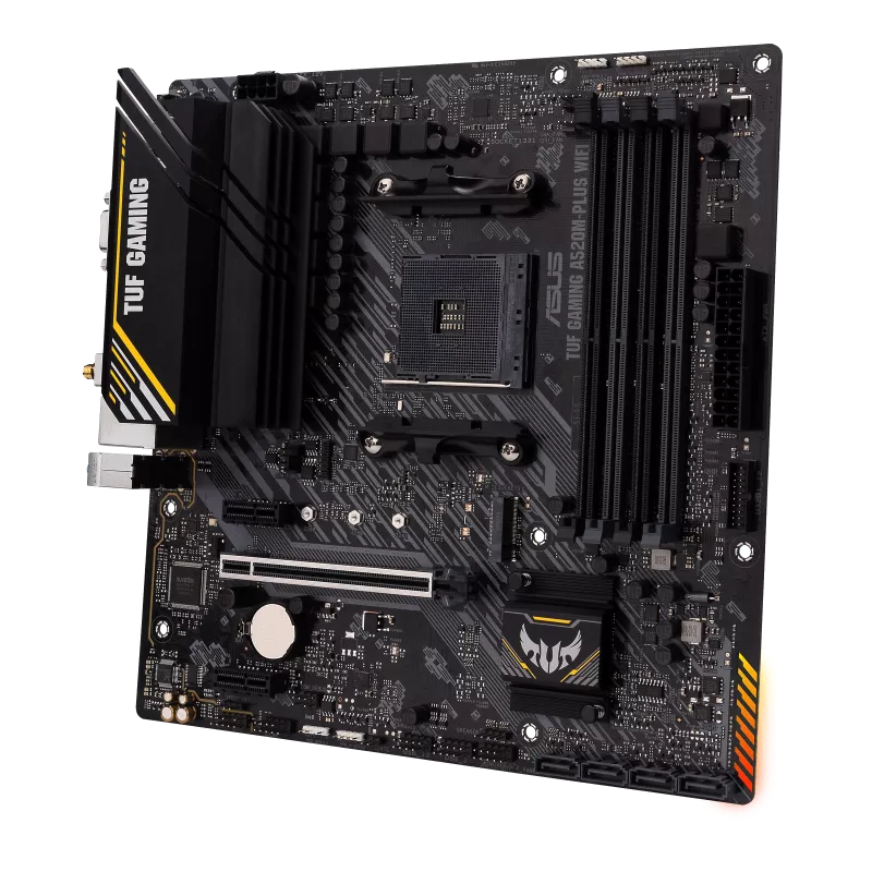 Asus TUF GAMING A520M-PLUS WIFI AMD Ryzen AM4 mATX gaming motherboard