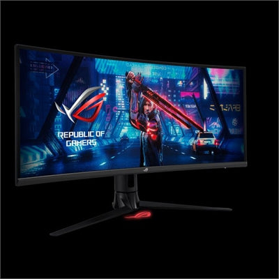 Asus ROG Strix 34” Ultra-wide Gaming Monitor (XG349C) - UWQHD (3440 x 1440), 180Hz, 1ms, Extreme Low Motion Blur Sync, 135% sRGB, G-Sync Compatible, DisplayHDR 400, Eye Care, USB-C, DisplayPort, HDMI