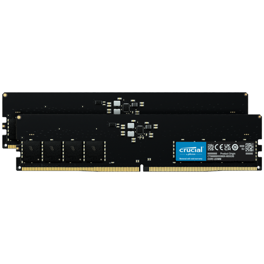 Crucial 16GB 4800MHz DDR5 CL40 UDIMM SDRAM (2x8GB) Memory Kit
