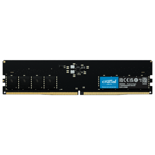 Crucial 8GB  4800MHz DDR5 CL40 UDIMM SDRAM Memory Module
