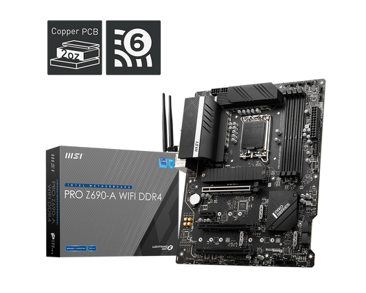 MSI PRO Z690-A WIFI DDR4 ATX Motherboard Intel WIFI6
