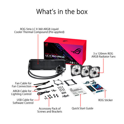 Asus ROG STRIX LC II 360 ARGB AIO Liquid CPU Cooler