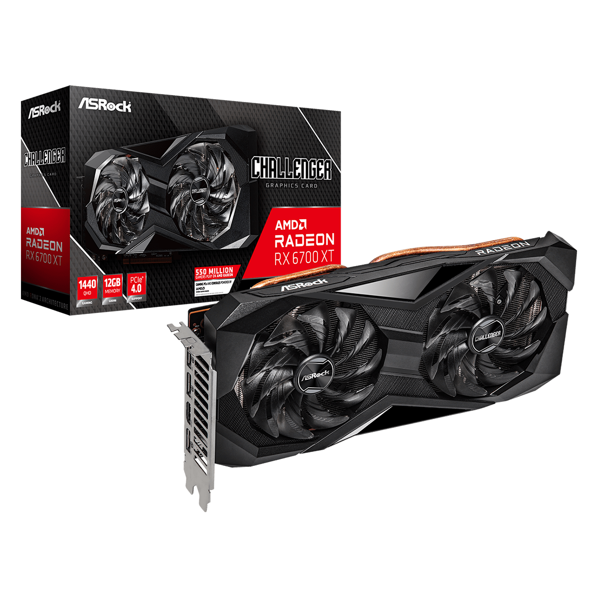 ASRock AMD Radeon RX 6700 XT Challenger D 12GB