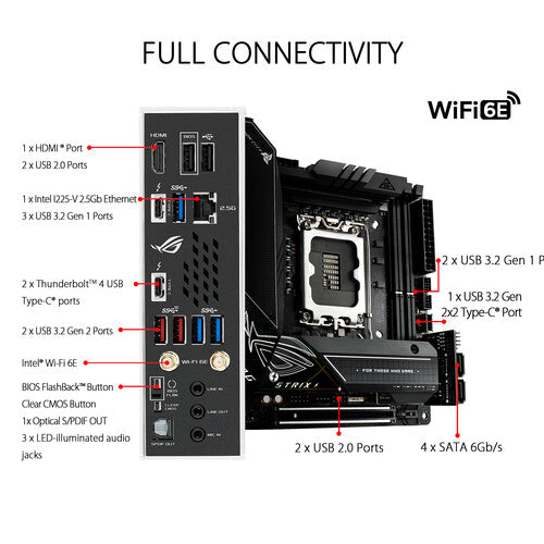 ASUS ROG Strix Z690-I Gaming WiFi mini-ITX Desktop Motherboard