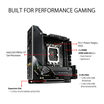 ASUS ROG Strix Z690-I Gaming WiFi mini-ITX Desktop Motherboard