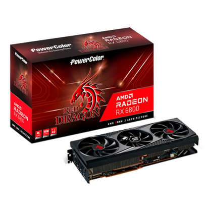 PowerColor Radeon RX 6800 Red Dragon OC 16GB GDDR6 Graphics Card