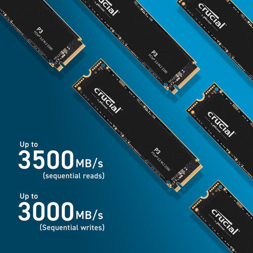 Crucial 500GB P3 NVMe PCIe 3.0 M.2 Internal SSD