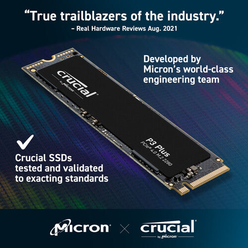 Crucial 1TB P3 Plus NVMe PCIe 4.0 M.2 Internal SSD