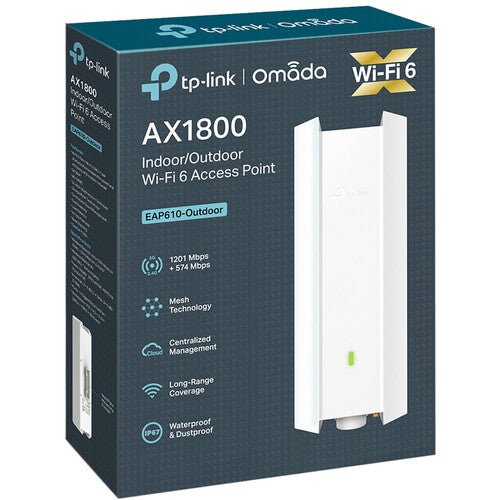 TP-Link EAP610-Outdoor AX1800 Wireless Dual-Band Indoor-Outdoor Access Point