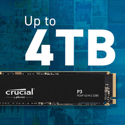 Crucial 4TB P3 NVMe PCIe 3.0 M.2 Internal SSD