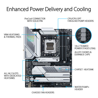 Asus Prime X670E-PRO WIFI AM5 DDR5 ATX  Motherboard