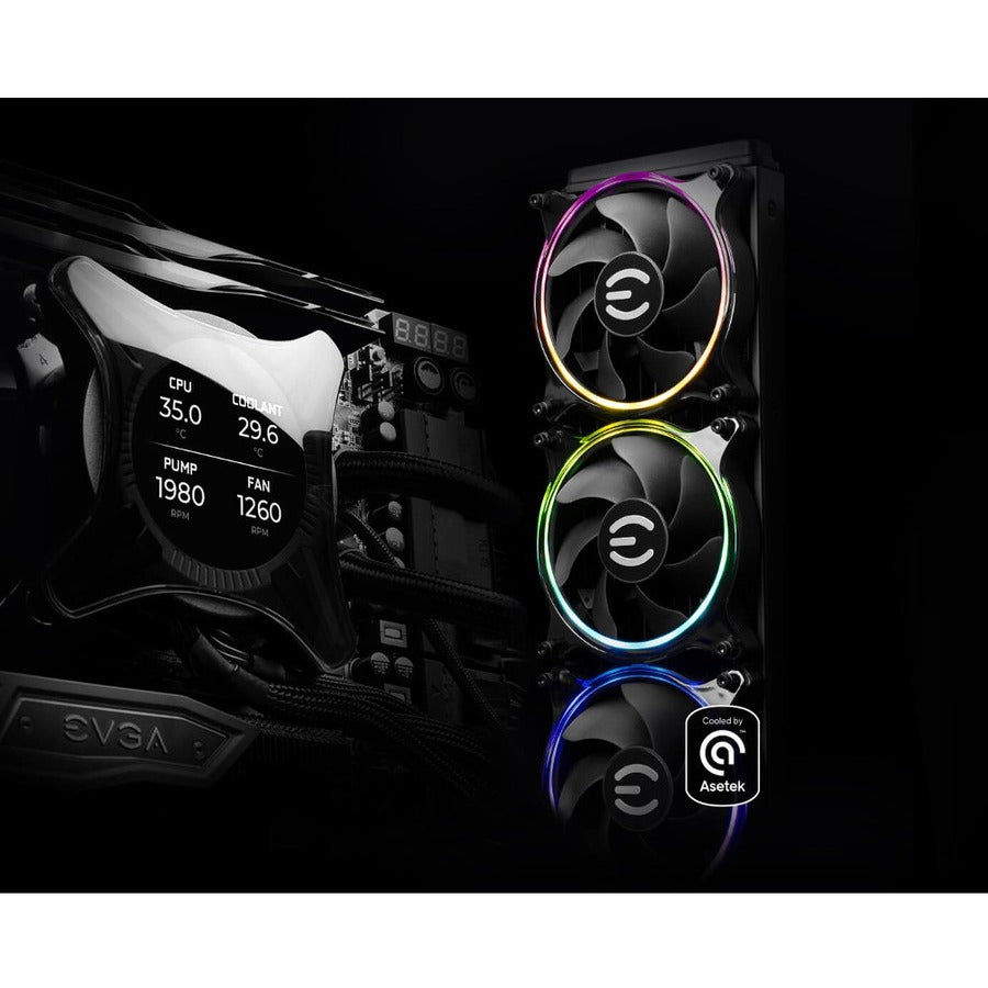 EVGA Fan 400-HY-CX28-V1 CLCx 280mm All-In-One LCD CPU Liquid Cooler