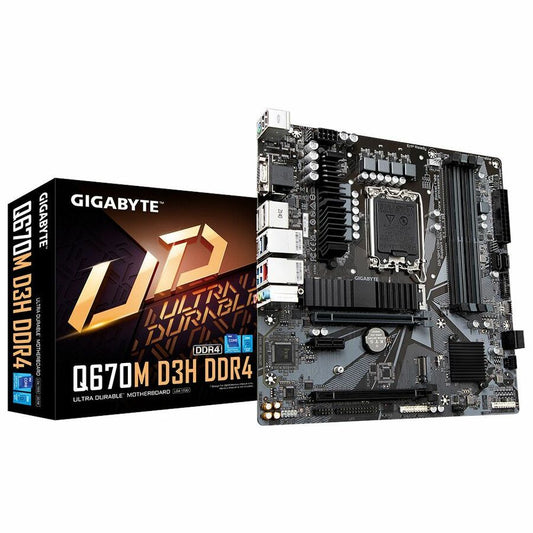 Gigabyte Ultra Durable Q670M D3H DDR4 Desktop Motherboard