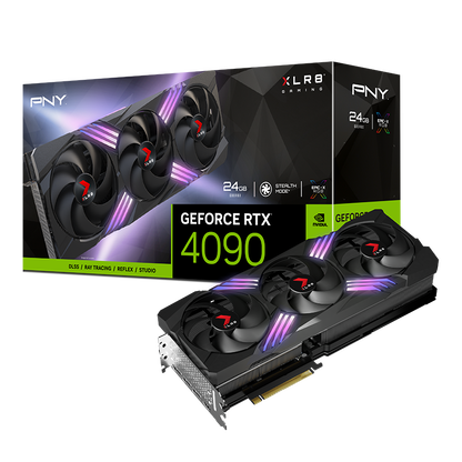 PNY GeForce RTX 4090 24GB GDDR6X XLR8 Gaming VERTO EPIC-X RGB Triple Fan Grafikkarte